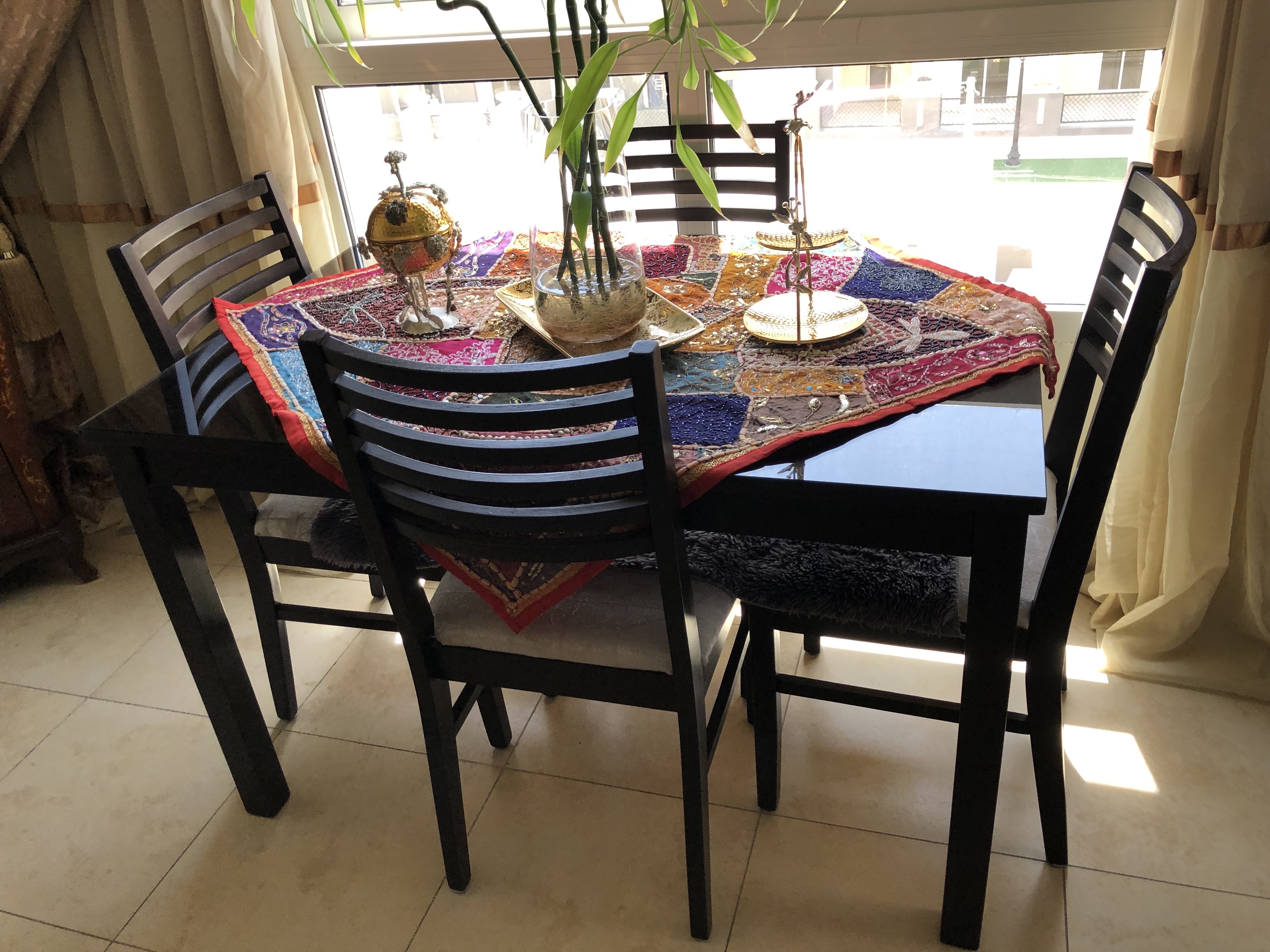 Home Centre Wooden Dining Table Set