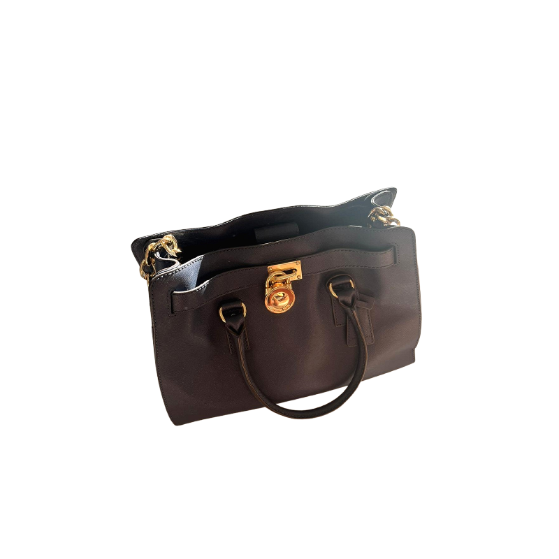 This Michael Kors Blue Saffiano Leather Large Hamilton North South Tote