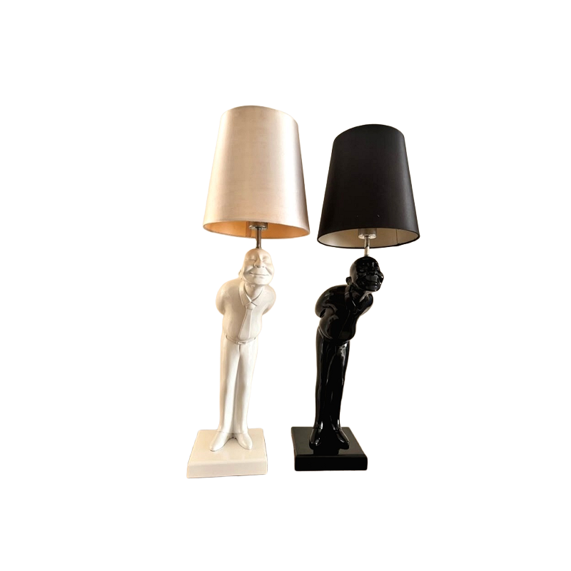 2 piece Sculptural Table Lamp