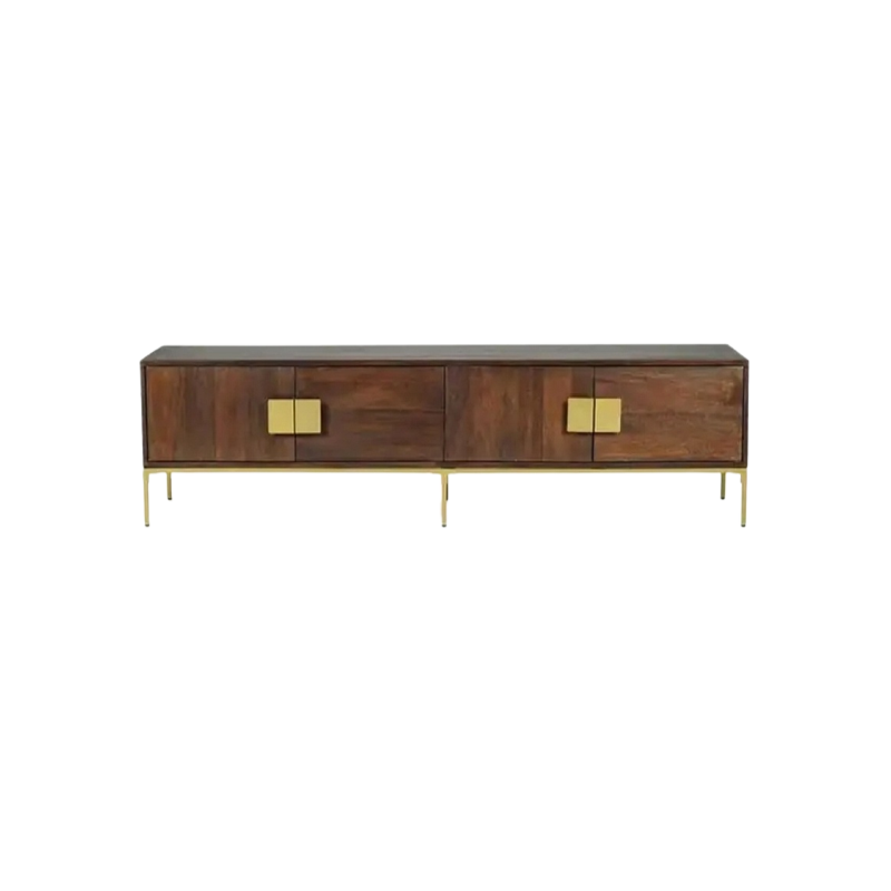 Elegant Dark Walnut TV Unit