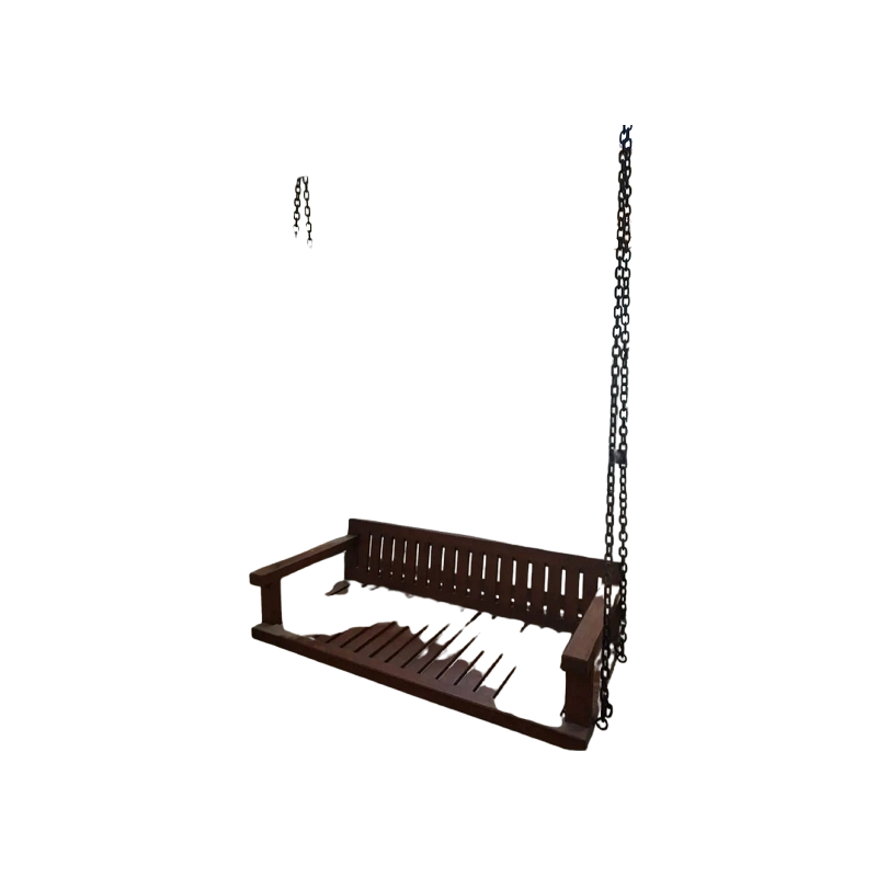 Solid Wooden Swing with metal chain