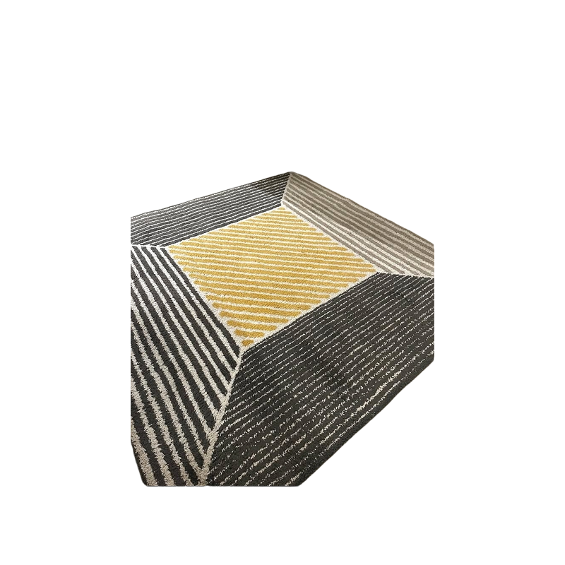 IKEA Carpet - White, Brown and Yellow Stripes