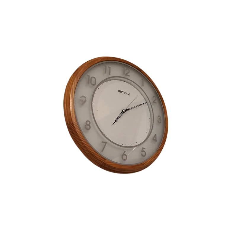 Rhythm Wall Clock – Wooden Frame