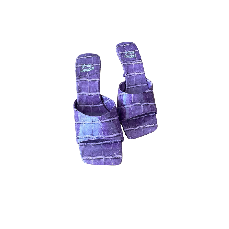 Jeffrey Campbell Kitten Heel Croc Resin - Size 6.5 US