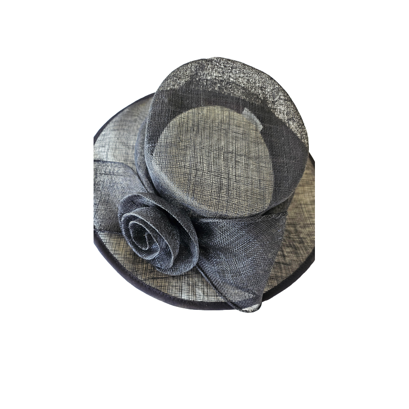 Debenhams Black Hat with Flower Bow