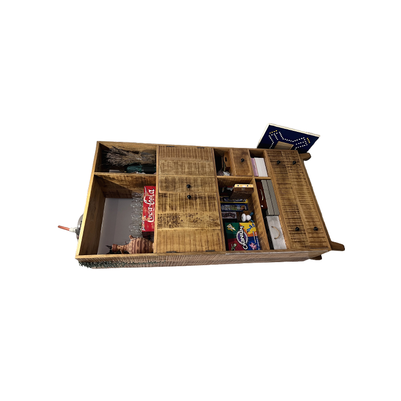 Lucky Furniture- Wood cabinet