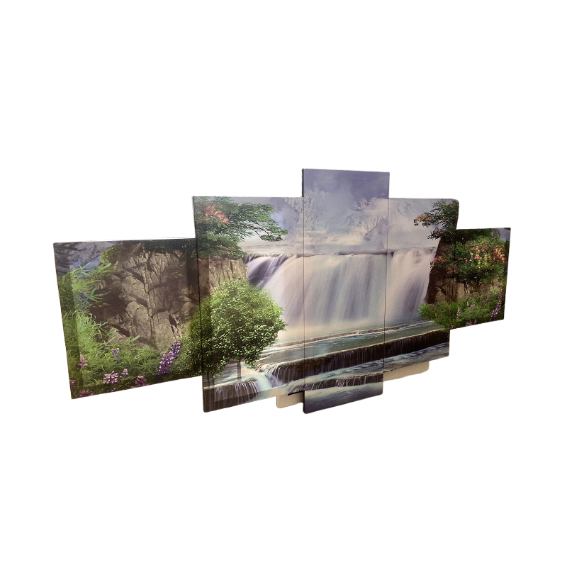 Waterfall Long Panel Wall Painting